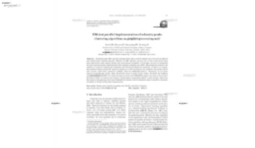 Efficient parallel implementation of a density peaks clustering algorithm on graphics processing unit∗